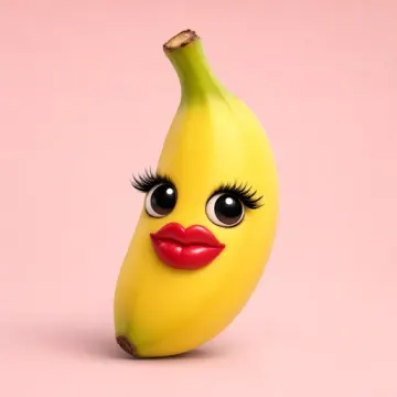 die Banane (موز) با رژ لب